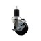 Service Caster 3.5'' Hard Rubber Swivel 1-3/4'' Expanding Stem Caster with Brake SCC-EX20S3514-HRS-TLB-134 - alternate 1
